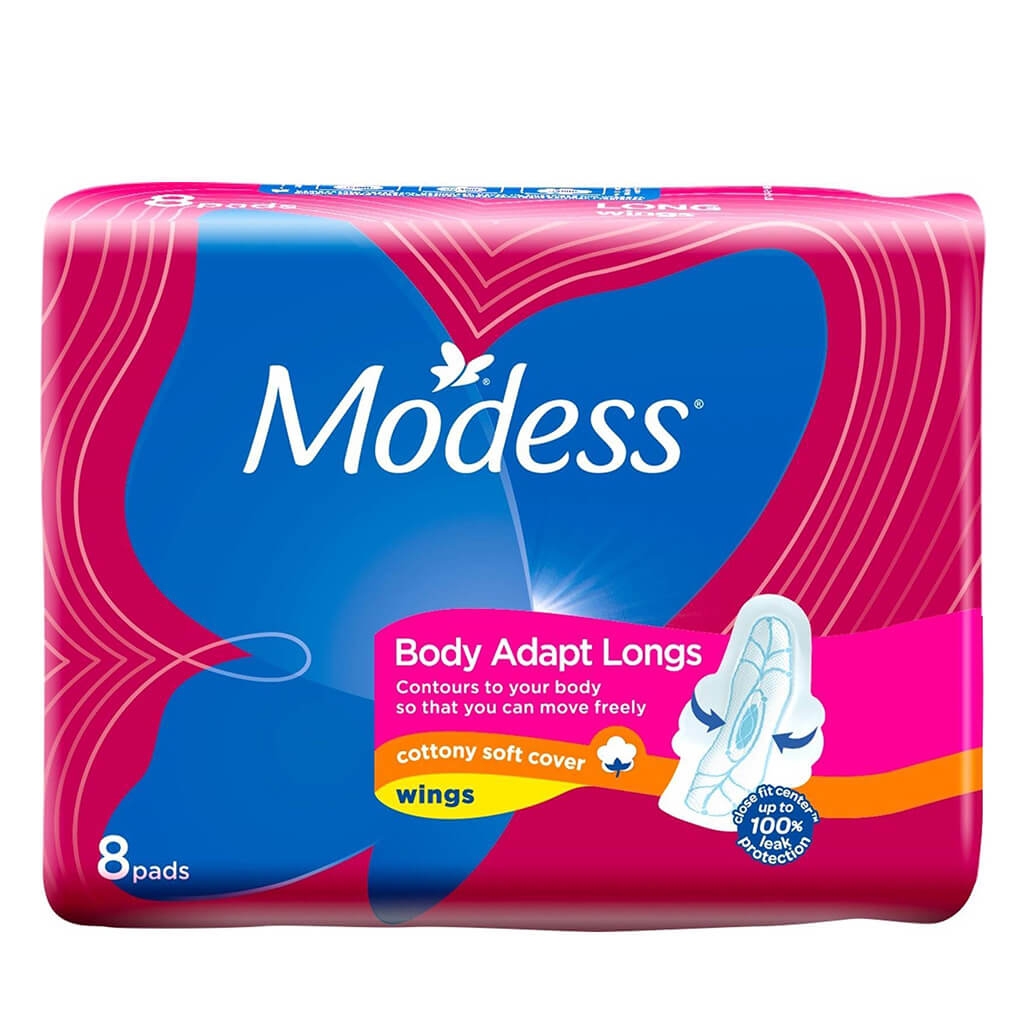 MODESS® Body Adapt Longs 8s